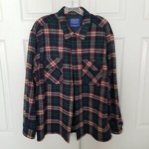 Pendleton Mens size L wool long sleeve shirt EUC